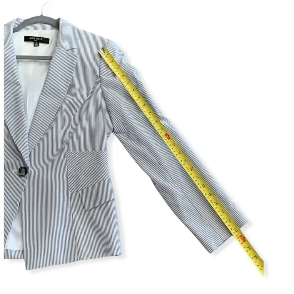 nine West Pin Striped Blazer - Picture 9 of 10